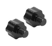 BAFOVY Motorcycle Mirror Mount Adapter Rearview Mirror Extension Screw 2Pcs CNC Aluminum Alloy with Vibrant Anodized Finish for 8mm Motorbike (Black)
