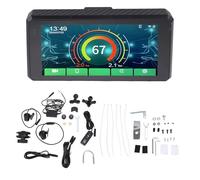 BAFOVY Motorcycle Navigation Touchscreen, 5.5 Inch HD IPS Display Dual Bluetooth Connectivity Front Rear Camera DVR System, with Real Time Tire Pressure Monitoring, for Carpla