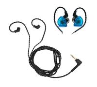 BAFOVY OFC IEM Cable Braided Upgrade Cable for QDC 0.78 2 Pin Headphones with 3.5mm Jack Lossless Sound Quality Soft - for TRN CCA