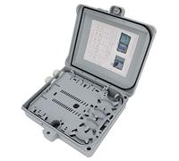 BAFOVY Optical Distribution Box, Wall Mount Indoor Outdoor Fiber Enclosure, Accommodates 12 Fiber Optic Adapters or 1 to 8 Insert Optical Splitter, Made of PC Alloy and