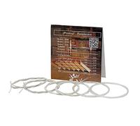 BAFOVY Oud Strings Silver-Plated Nylon Copper Alloy Set, Durable Replacement with Optimal Tension for Clear Resonance, 10/11/12 Strings Choice for Oud Enthusiasts (11strings)