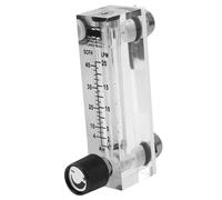 BAFOVY Panel Type Meter Gas Flowmeter LZM-6T 2-20LPM/4-40SCFH with Transparent Acrylic Body and Adjustable for Measuring Gas Medium