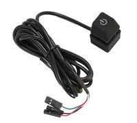 BAFOVY PC Power Extension Cable External Switch with LED Indicator, ABS Computer Host Plug and Play Control for Gaming Office Hotel Desktop (1.65M)