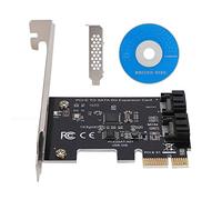 BAFOVY PCI-E to SATA 3.0 2 Port Expansion Card PCI Express to SATA III 6Gbps Adapter Board with ASM1061 Chip for Win XP/7/8/10/11 32/64bit