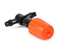 BAFOVY Plastic Plant Misting Spray Nozzle Adjustable Atomizing Sprinkler for Drip Irrigation System Greenhouse Gardening Lawn with 4mm Hose Tee Connector