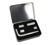 BAFOVY Pool Cue Weights, Aluminum Pool Stick Weights Set with 0.2oz 0.5oz 1.0oz 1.5oz Adjustable Cue Weight Screws and Hex Wrench for Billiards Players Universal