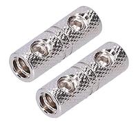 BAFOVY Power Cord Terminal Metal Wire Coupler 8 Gauge Input Output with Set Screw Deep Recess Plated for Car Audio System Power Cable Extension and Joining