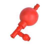 BAFOVY Premium Rubber Suction Bulb, Efficient Suction, Controlled Absorption, Prevents Solution Leakage, Easy to Use, 3 Openings, Red