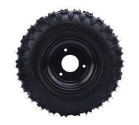 BAFOVY Quad Wheel Rim Tire, 13x5.00-6, 6 Inch, with High Feather Steel, Improved Traction, Shock for ATV, Quad, Go Kart, Trike, Lawn Mower