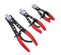 BAFOVY Ratcheting Hose Pinch Pliers Set 8 10 12 Inch Adjustable Locking Pinch Off Pliers with Serrated Jaws for Automotive Fuel Line Repair