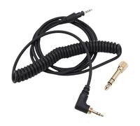 BAFOVY Replacement Cable for DJ HDJ-X5 HDJ-X7 Headphones with 6.35mm Adapter 90 Degree Angled Coiled Spring Cable