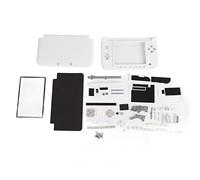 BAFOVY Replacement Case for 3DS XL Full Housing Repair Kit Shell Cover with Buttons Switches Parts Set for 3DS XL Console (White)