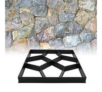 BAFOVY Reusable Concrete Path Paver Garden Lawn Mold 15.7x15.7x1.6in - Cement Stamping Tool Durable Patterns for Outdoor Flooring