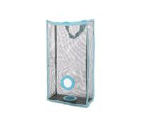BAFOVY Reusable Storage Mesh Bag, PVC Hanging Organizer with Outlet Hole for Home Kitchen Bathroom Bedroom Wardrobe (S)