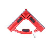 BAFOVY Right Angle Clamp Aluminum Alloy Corner Clamp 0 to 90mm Quick Lock Photo Frame with and Inch Scale for Woodworking Drawer Fish Tank Frame Assembly