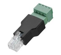 BAFOVY RJ11 Screw Terminal Adaptor Plastic 4 Pin Converter Compact Size for Modems and Network Devices