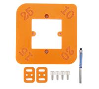 BAFOVY Round Corner Radius Template, 4 in 1 R10 R15 R20 R25 Corner Routing Template for Woodworking, with Quick Lock Release Mechanism for Furniture Photo Frames Wooden Toys