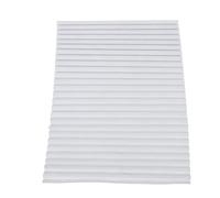 BAFOVY RV Blinds, 35.4x70.9in Full Blackout Non Woven Fabric No Drilling Adhesive Pleated Shades for Trailers Motorhome Windows, with Design, Material, Blackout Solution, Easy (White)