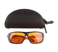 BAFOVY Safety Goggles PC Plastic Protection Glasses 190 to 500nm OD 5+ Fast Light Response Wear Resistant Eye Protection for Fiber Optic Projects Lab Users (Black)