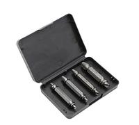 BAFOVY Screw Remover Alloy Steel Bolt Extractor Drill Bits 4 Piece Set for Stripped Broken Screws and Bolts Self Centering Works with Most Drills for Carpenters