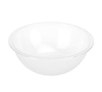 BAFOVY Serving Bowl, 12 Inch Large Clear Acrylic Salad Bowl Round Fruit Buffet Container with Non-Slip Base, Heat Resistant Dish for Cold Hot Food Presentation