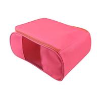 BAFOVY Shoe Carry Bag, Storage Sports Shoe Bag 600D Oxford Fabric Water with Side Mesh Panels for Breathability for Men Women Travel Gym Sports (Pink)