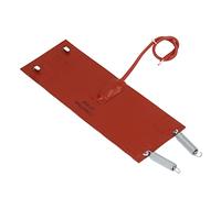 BAFOVY Silicone Heating Pad, Flame Retardant Silicone Heater Pad 80W 250mm X 90mm with Auto Shut Off Insulation for Fuel Tank Engine Oil Reservoir Car Machinery (DC24V)