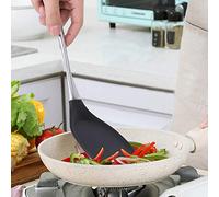 BAFOVY Silicone Spatula, Scratch-Cooking Stainless Steel Kitchen Utensil with Heat Resistant Long Handle, Premium Material, Space-Saving for Everyday Use
