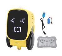 BAFOVY Smart Charging Robot, Touch Sensing Educational Toy with English Storytelling and Dancing, for Early Education Learning (Yellow)