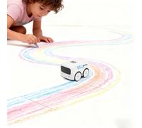 BAFOVY Smart Control RC Bus Toy Infrared Sensing LED Light Music with 9 Dynamic Eye Expressions for Kids Playtime (White)