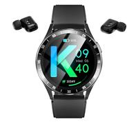 BAFOVY Smart Watch with Earbuds 2 in 1 Bluetooth Earphones & Fitness Tracker 1.39 Inch HD Screen Heart Rate Sleep Monitor IP67 for Android 4.4