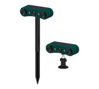 BAFOVY Solar Motion Sensor Alarm with Strobe Light, Infrared Human Body Induction Device with 129dB Siren IP55 1200mAh Battery for Farm Villa Outdoor Animal