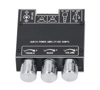 BAFOVY Sound Power Amplifier Board ABS Bluetooth Amplifier Board 2x30W 2.0 Channel BT 5.1 AUX USB Input Treble Bass Control for Home Office TV Computer Speakers