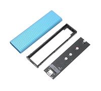 BAFOVY SSD Enclosure M.2 Adapter Aluminum Case for XP 7 8 Fast Data Transfer USB3.1 Easy Install (Blue)