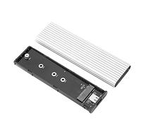 BAFOVY SSD Enclosure M.2 Adapter Aluminum Case for XP 7 8 Fast Data Transfer USB3.1 Easy Install (Silver)