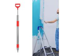 BAFOVY Stainless Steel Compound Tube Gun for Drywall Joint Filling, 60mm | 900mm Long Filler Tube, Rust-proof Polished Steel, Thickened Rubber Handle, Precise Tapered Nozzle for Crack Repair