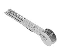 BAFOVY Stainless Steel Dough Roller Adjustable Multi Wheel Pastry Cutter for Even Strips and Portions Locking Arm for Pizza Biscuits Cakes Baking Tools for Home Bakers (Tricycle Knife)