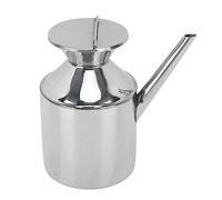 BAFOVY Stainless Steel Oil Can, Easy Pour, Rust-Resistant, Easy to, Portable, 450ml Capacity for Soy Sauce Vinegar Cooking Wine (Without Handle)