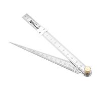 BAFOVY Stainless Steel Welding Taper Feeler Set, Gage Easy to Read Graduations for Measuring Inner Diameter, Hole Size, and Slot Size Rulers, Portable and Easy to Carry,