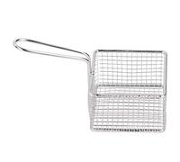 BAFOVY Sturdy and Easy to Stainless Steel Frying Basket for French Fries, Compact Design, Premium Construction, Versatile Cooking, Safe Handling with Long Handle
