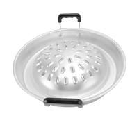BAFOVY Thai BBQ Grill Pan 2 in 1 Non Stick Even Heating Aluminum Hot Pot Grill Charcoal Pan for Indoor Outdoor with Gas Stove Compatibility (35cm/13.78in Original Color)