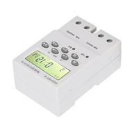 BAFOVY Time Control Switch, ABS Digital Timer Controller AC220V 16 On 16 Off Programmable, 25A Relay, 1s Daily Error, for Machine Equipment Pumps Fans Lighting Users