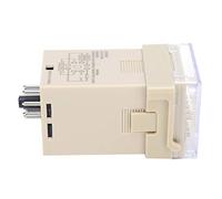 BAFOVY Time Relay Digital Timer Relay Plastic 8 Terminal JDM48 High Accuracy Wide Delay Range 5A Contact LED Display for Industrial Automation Machinery Control (AC220V)