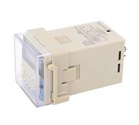 BAFOVY Time Relay Digital Timer Relay Plastic 8 Terminal JDM48 High Accuracy Wide Delay Range 5A Contact LED Display for Industrial Automation Machinery Control (DC24V)
