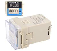 BAFOVY Time Relay LED Digital Display Relay Plastic Housing 0 01s to 99h99m High Accuracy Delay Control Reset Pause for Industrial Automation Machinery ATS48A 1Z (AC220V)