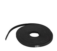 BAFOVY Timing Belt, 5m x 6mm Black Rubber Synchronous Belt with 20 Teeth Pulley High Precision 3D Printer Belt for Reprap Prusa MendelMax Linear Motion Systems