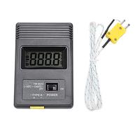 BAFOVY TM 902C LCD Thermometer with K Type Surface Thermocouple Heat Resistant Steel ABS Digital Temperature Tester 58 to 932F Fast Readout for Gas Liquid Industrial Use