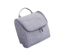 BAFOVY Toiletry Bag Travel Toiletry Bag Oxford Cloth Large Capacity Hanging Organizer 22 X 21.5 X 11cm Portable Handheld for Travel Business Trip Bathroom Use (Gray)