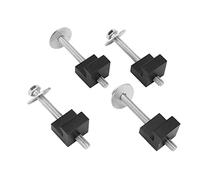 BAFOVY Tool Box J Hook, Aluminium Alloy Tool Box Tie Down Hook 4PCS, No Drill Mounting Clamps, Larger Clamping Area, Universal Crossover Fit for Pickup Truck Toolbox