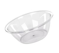 BAFOVY Transparent Wash Basin, Thickened PET Round Wash Tub, Clear Water Level View, Compact Space Saving Design, Multipurpose for Home Kitchen Bathroom Student Dorm (M)